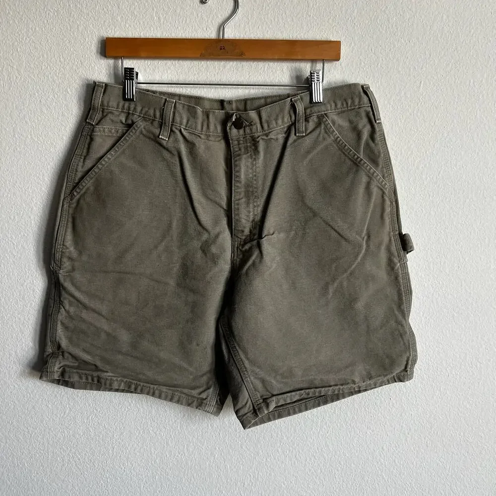 Carhartt B25 DES brown work wear carpenter shorts